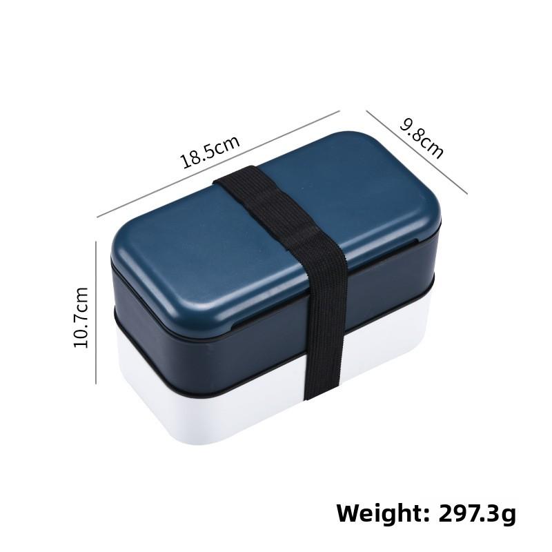 Creative High-Capacity Double-Layer Portable Sealed Lunchbox for Students and Office Workers