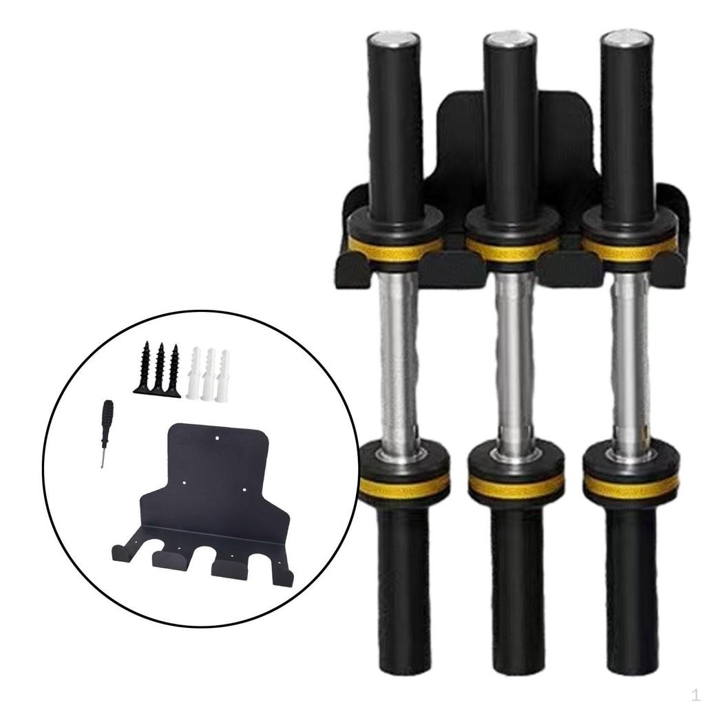 Barbell Hanger Wall Mount Workout for Squat Rack Body Building Holder Jump Rope