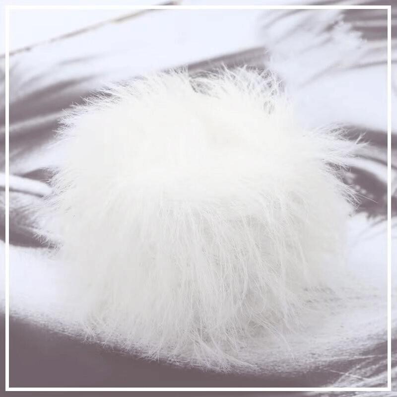 

1PC Nylon Scarf Feather Sweater Knitting Doll Thread Ball Hat Handmade DIY Long Thread 200M