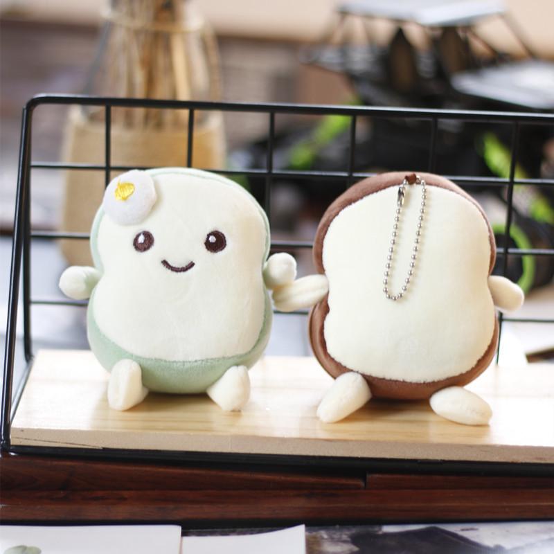 Adorable Plush Bread Keychain Cute Soft Toy Creative Cartoon Bag Charm 11 Cm
