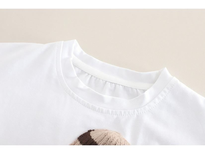2025 Boys' Cartoon Short-Sleeve Street Style Two-Piece Summer Set