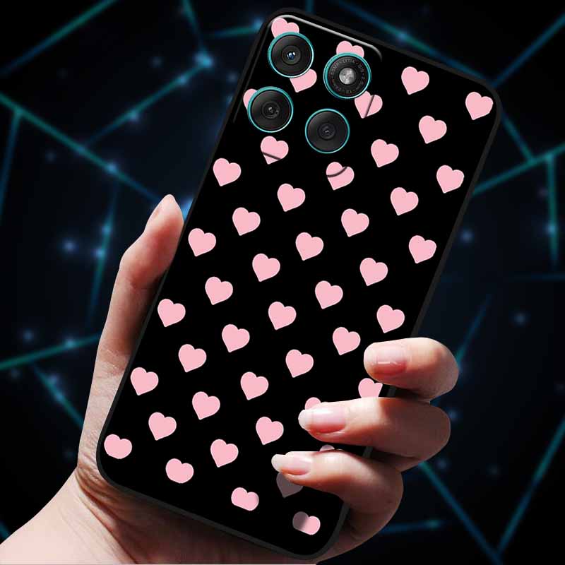 For Motorola Edge 60 Fusion Case 60Stylus 3D Flowers Emboss Phone Cases for Moto Edge 60 PRO Stylus Back Soft Silicone Bumper