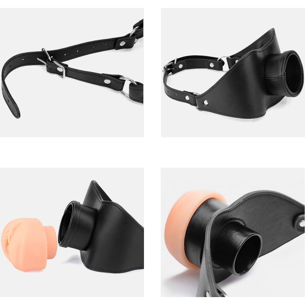 Männlicher Masturbator Oralsex Real Deep Throat Masturbation Aircraft Cup Blowjob Taschenmuschi Sexy Spielzeug für Männer Erotik Blowjob Leder