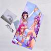 1pc KPop Demon Hunters5 Beach Towel, Beach and Seaside Swimming Pool Equipment, Fashion Pattern, Rectangular, Travel Essentials