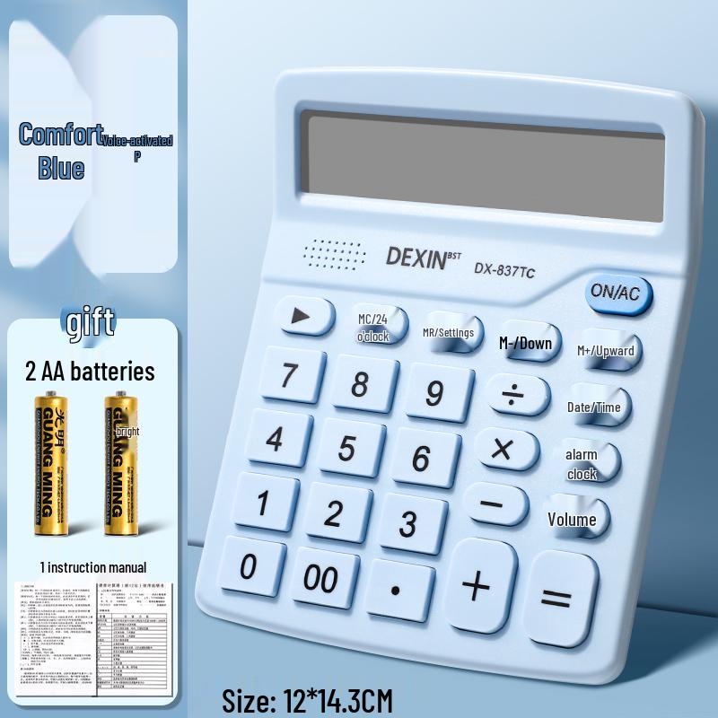 Compact Solar-Powered Calculator: Adorable Goddess Design for Office, School, Accounting & Finance