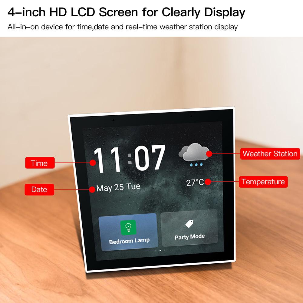 Tuya 4-inch Smart Home Touchscreen Hub with Built-in Alexa and Scene Control