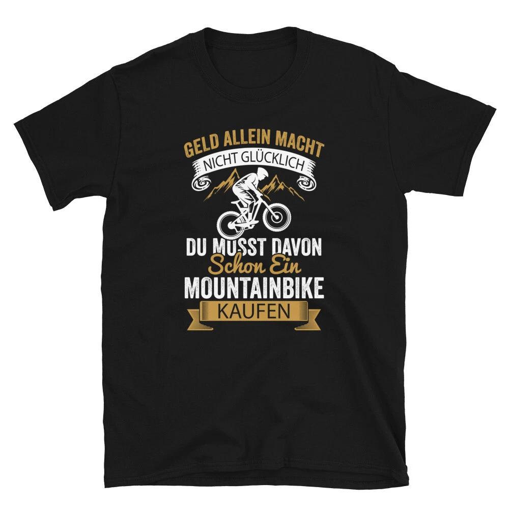 Radfahrer Geld Allein Macht Nicht Glücklich Mountainbike T-shirt 4XL