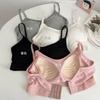 Women Teen No Steel Wire One Piece Push Up Anti Exposure Camisole Bra