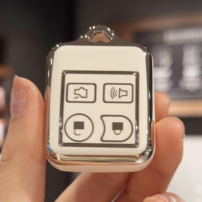 Key Fob Cover for Ford Mustang Focus Explorer Edge Taurus, Key Fob Case for Lincoln, Mercury 4 Buttons