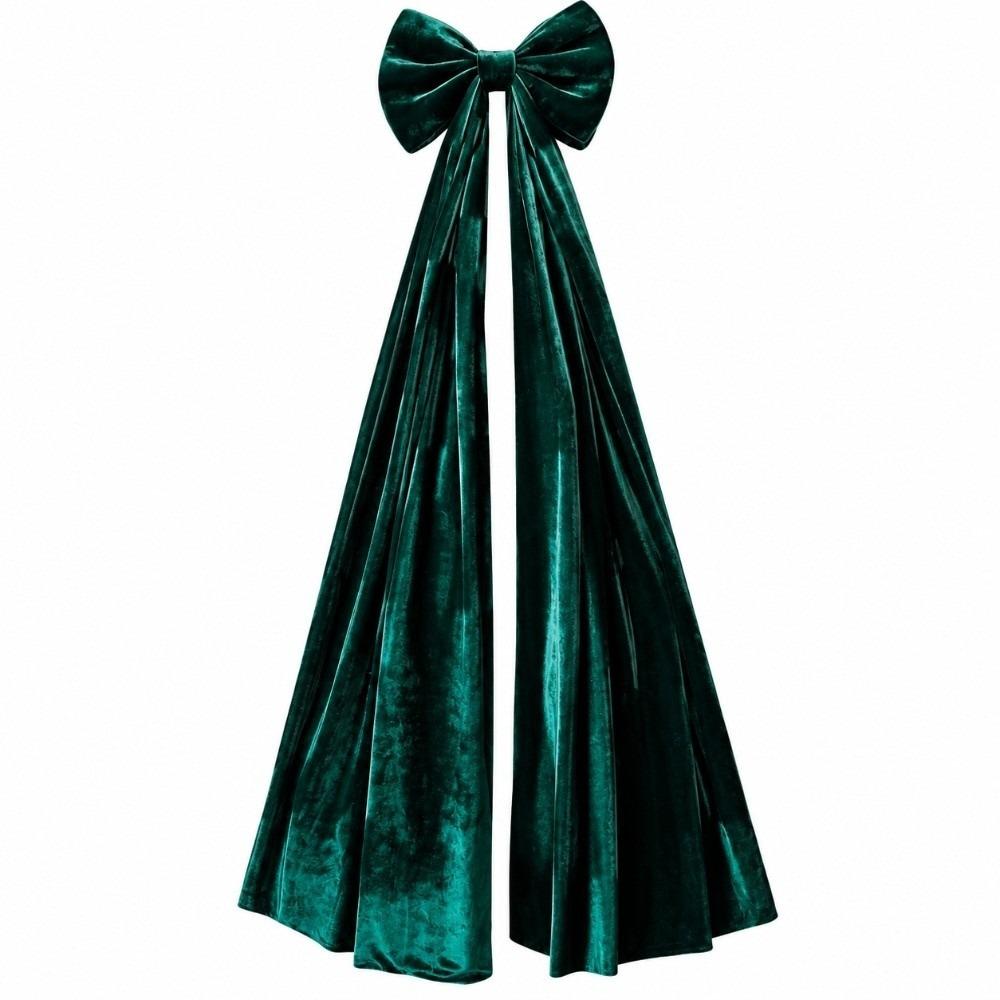 Solid Color Large Christmas Bowknot Hanging DIY Christmas Decorative Bow Reusable Creative Christmas Wreaths Bow