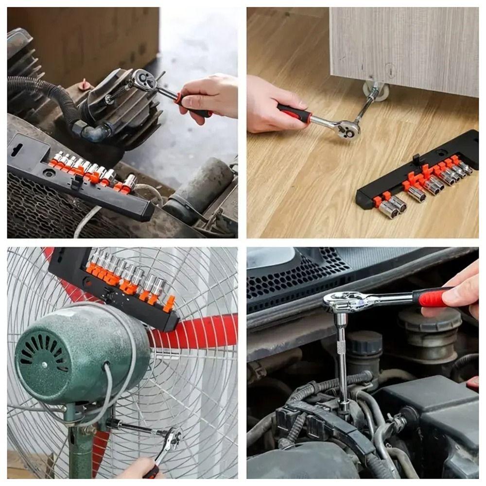 12Pcs/Set Car Boat Auto Repair Tools Torque Ratchet Wrench Sleeve Quick Wrench Spanner