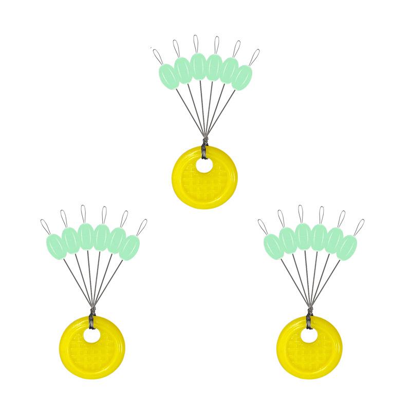 Luminous Silicone Space Beans: Large Olive Fishing Stoppers for Sea Fishing and Long Cast Anchors.