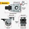 Roulette charge lourde de 50mm holkie - capacité 400kg