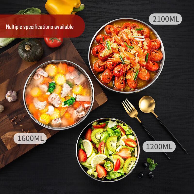 Meichu 304 Edelstahl doppelwandige isolierte Schüssel