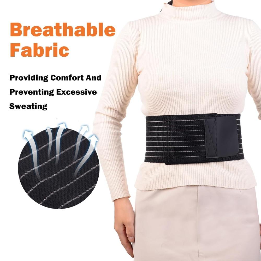 Breathable Abdominal Binder Adjustable Hernia Support Pad Umbilical Hernia Belt  Belly Button Navel
