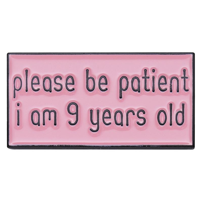 

Versatile Alloy Inspirational Brooch With Eyecatching English Letter Design Perfect For Summer Fashion XZ8002