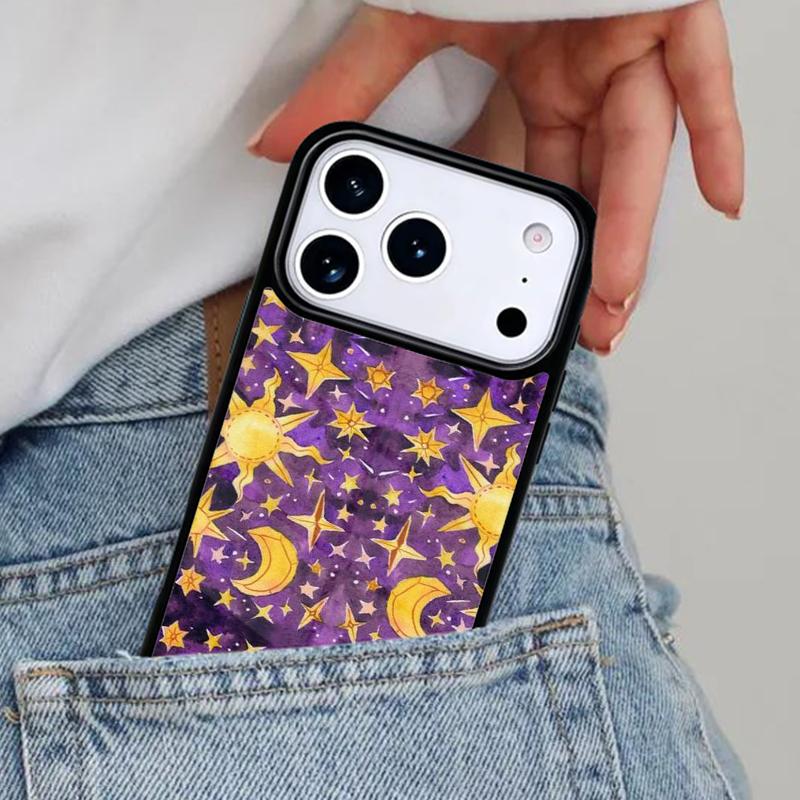 Suns Moons Astrological Phone Case for iPhone 17ProMax 12 13 14 15 16e 17 Pro Max Plus Air Cover