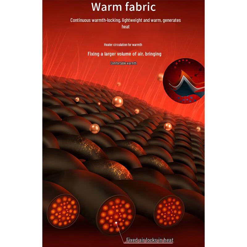 Luomeng Herren Winter Verdickte Fleece Straight Jeans