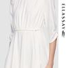 ELLASSAY Classic Waist-Tie Midi Dress