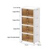 Movable Multi-layer Folding Storage Wardrobe with Wheels