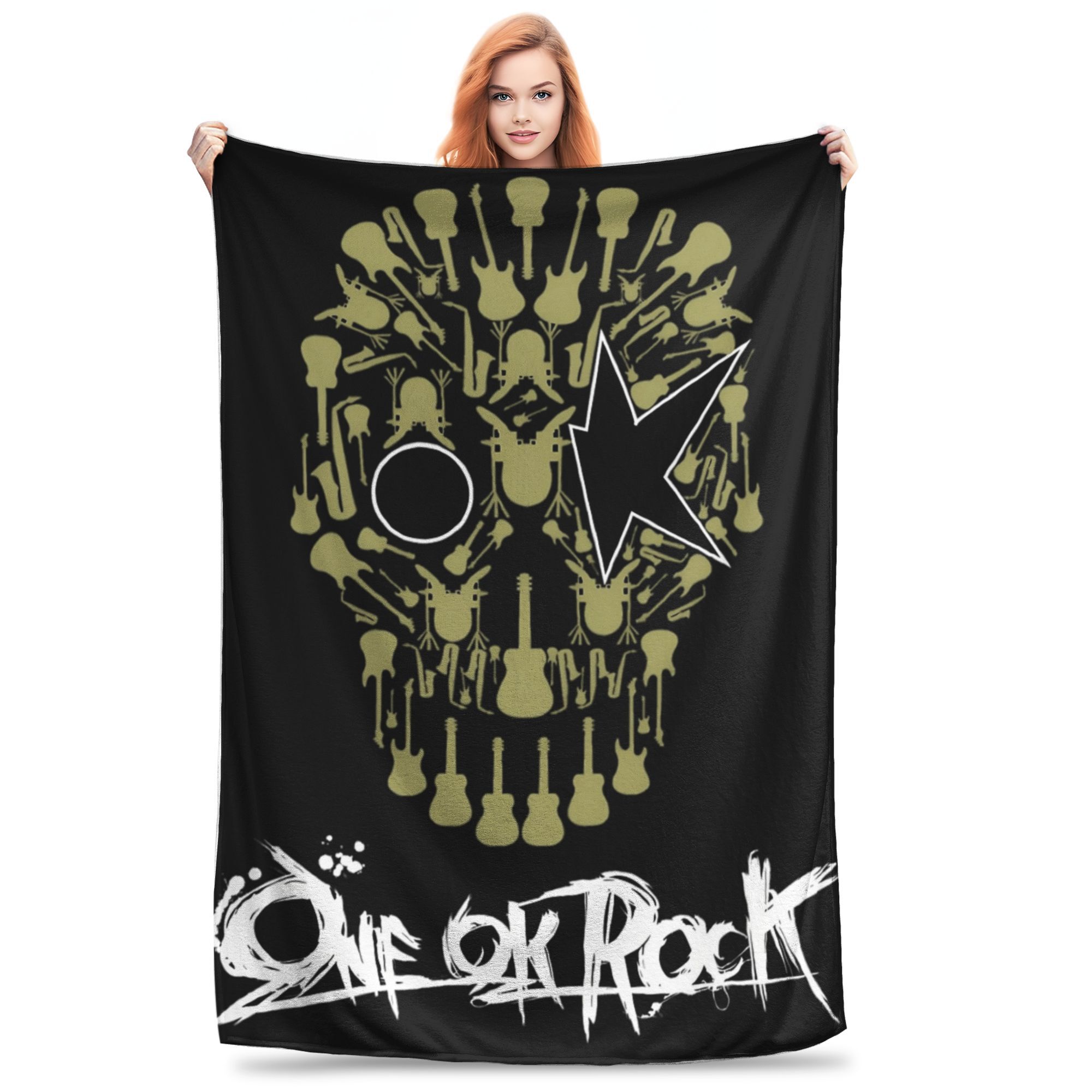 

One Ok Rock Band Plush Blanket Students Flannel Bedding Throws For Couch Bed Soft Custom DIY Quality Bedspread Gift Idea 80x120cm