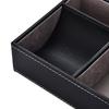 Household Storage Tray PU Leather Desktop Organizer Versatile Storage Organizer  Coffee Table