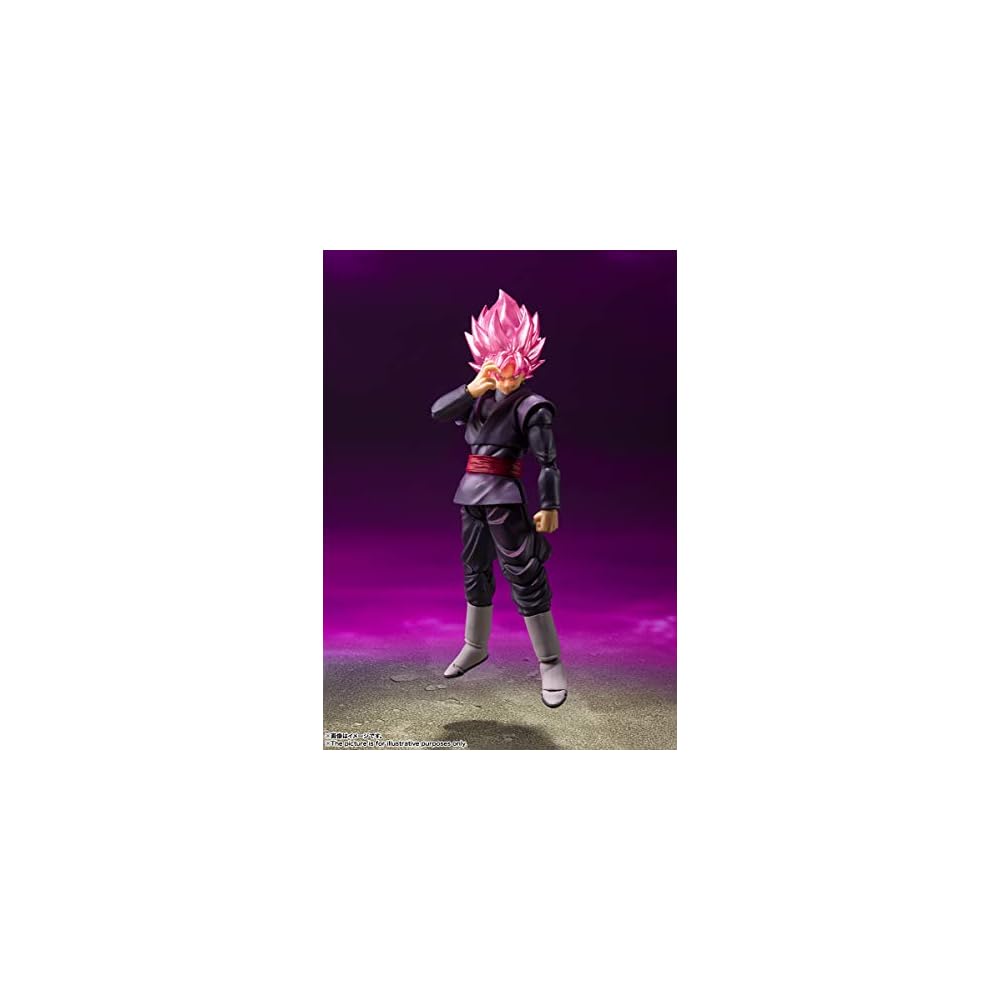 S.H. Figuarts Dragon Ball Series Goku Black Super Saiyan Rose 140mm PVC ABS Painted Action Figure