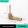 Brass L-Shaped Reducing Pagoda Plug, 4mm-19mm Conversion Hose Fitting
