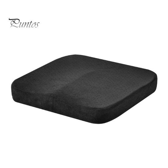 Подушка для офиса сидячая нескользящая мягкая утолщенная с эффектом памяти из пены с эффектом памяти для студента длительного сидения ишиас для облегчения боли в спине стулья сиденье чёрный 1898₽