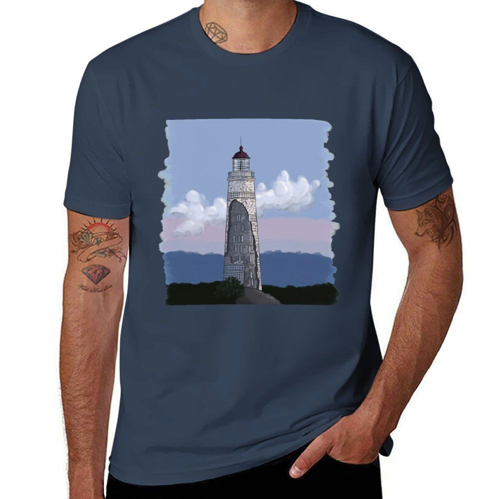 Nottawasaga Lighthouse Tshirt Summer Holiday Casual Tee S