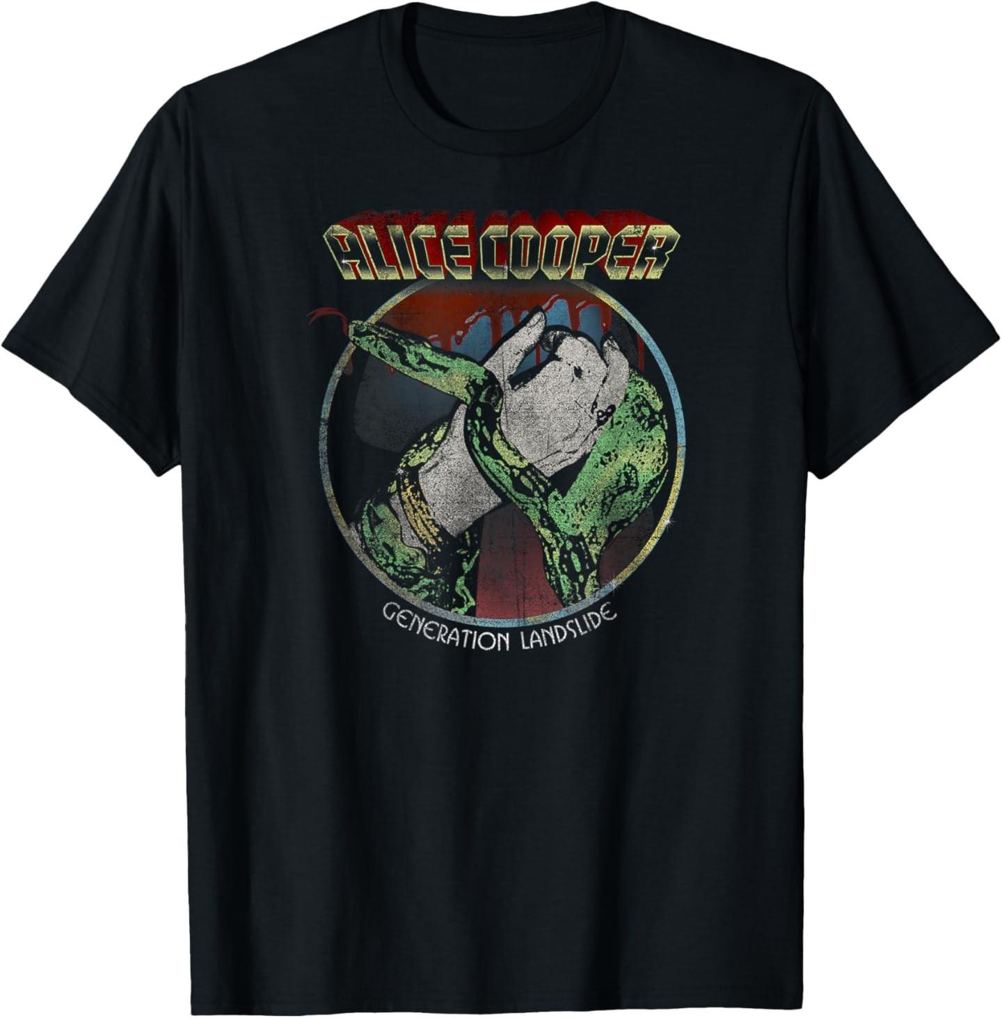 Alice Cooper - Generation Landslide Vintage T-Shirt Mens Womens Tees Top M