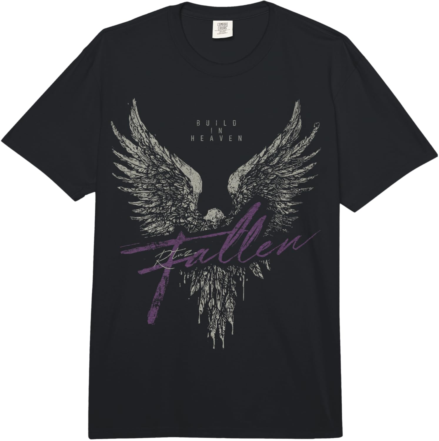 

Hip Hop Y2K Vintage Hipster Edgy Urban Streetwear Angel Comfort Colors Adult Heavyweight T-Shirt 5XL різнокольоровий