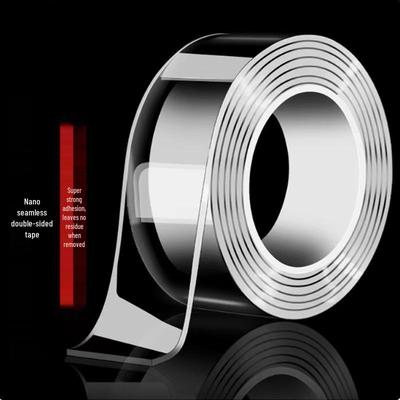 Rückstandsfreies Nano-Klebeband: Transparent, Wasserdicht, Hitzebeständig, Waschbar, Doppelseitig Klebend.