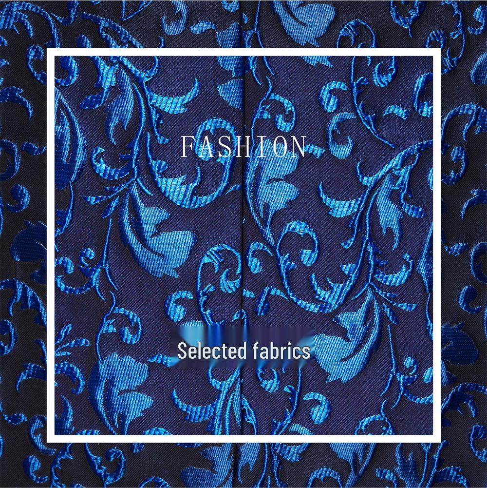 Men's Multi-color Slim Fit Jacquard Tuxedo Jacket for Stage, Wedding, and Banquet