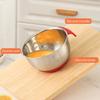 Stainless Steel Mixing Bowl with Handle And Pour Spout Metal Nesting Bowl with Non-Slip Bottoms for Kitchen Mix Cook Bake Prep