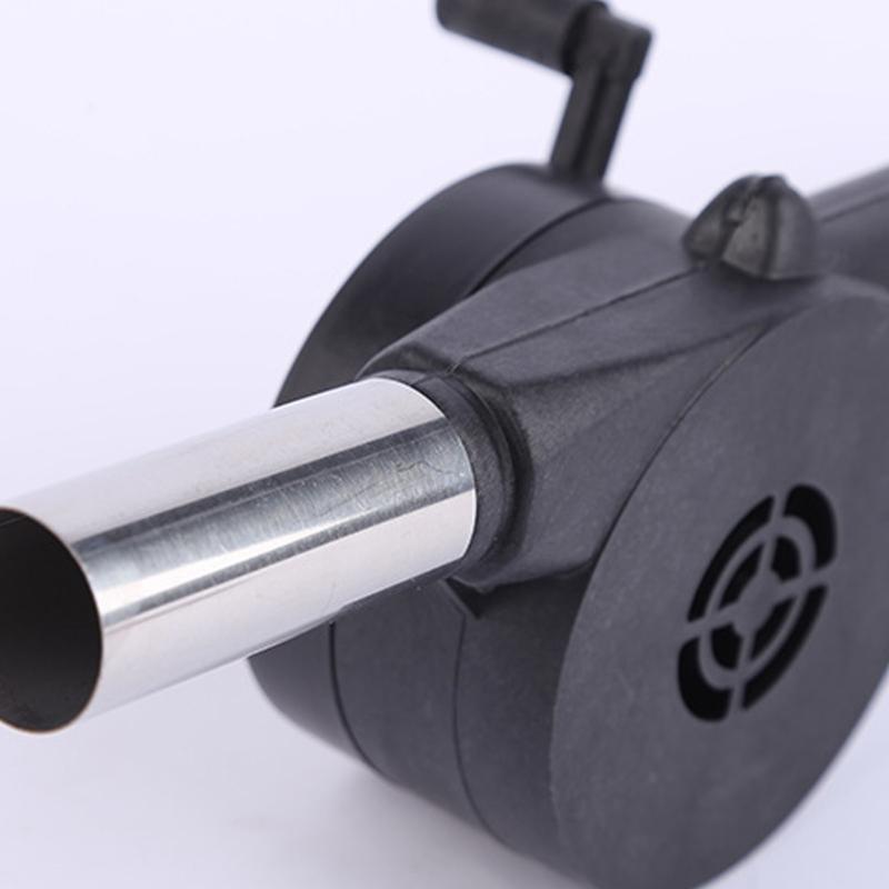 Handbetriebener Bläser Kompakte Campingkocher-Gebläse mit abnehmbarem Griff für Picknicks Rucksackreisen