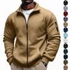 Men's Zip-Up Jacket with Multiple Pockets for Running Fitness Casual Wear