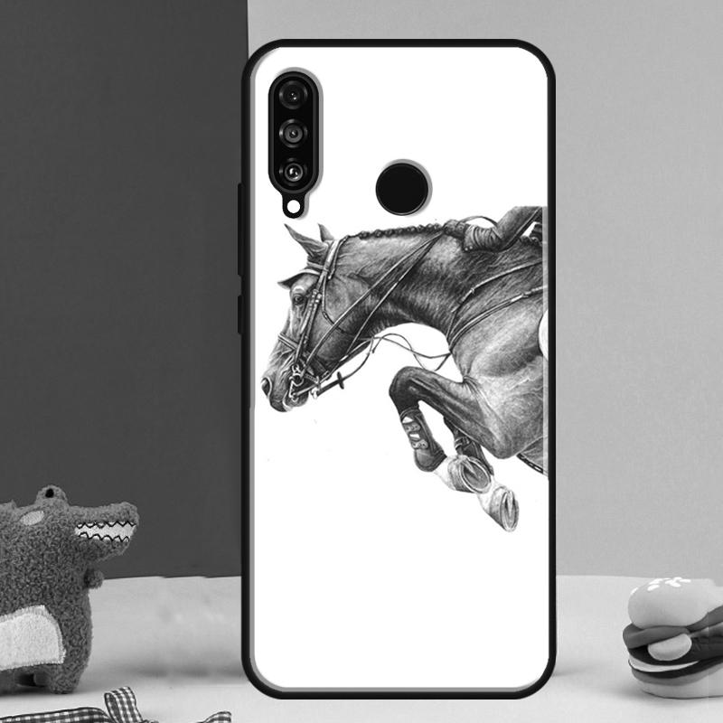 Horse Sketch For Huawei Nova 5T 9 10 SE 12i 12s 11i Y91 Y90 Y60 Y70 Y72 Y61 P60 P30 Pro P20 P40 Lite Case