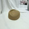 Fashion Elegant Straw Pillbox Hat Fedoras Teardrop Straw Beret Hat Classic Simple Fedora Hat Summer Wear