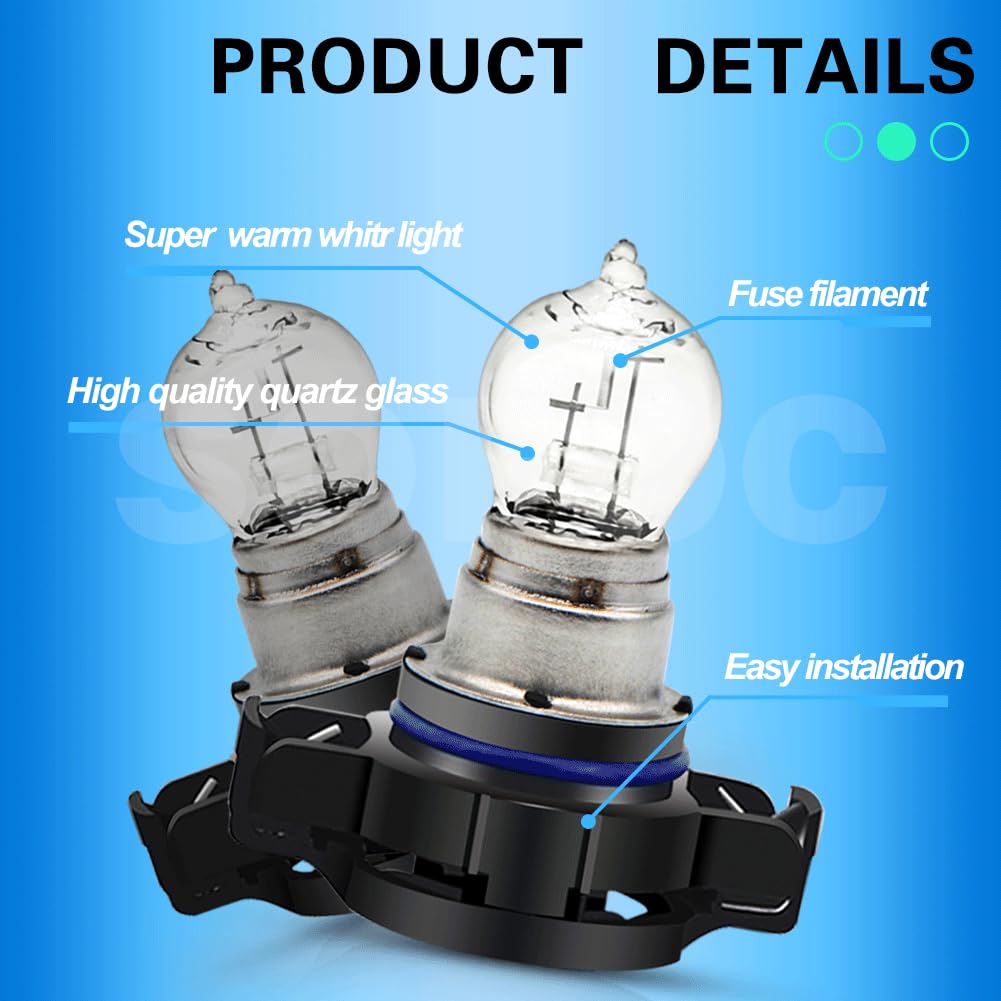 SOFOC-PS19W PG20-1 Automotive Daytime Running Light Fog Lamp Turn Signal