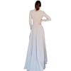 2024 Autumn Women's Solid Color Embroidered Long Sleeve Dress