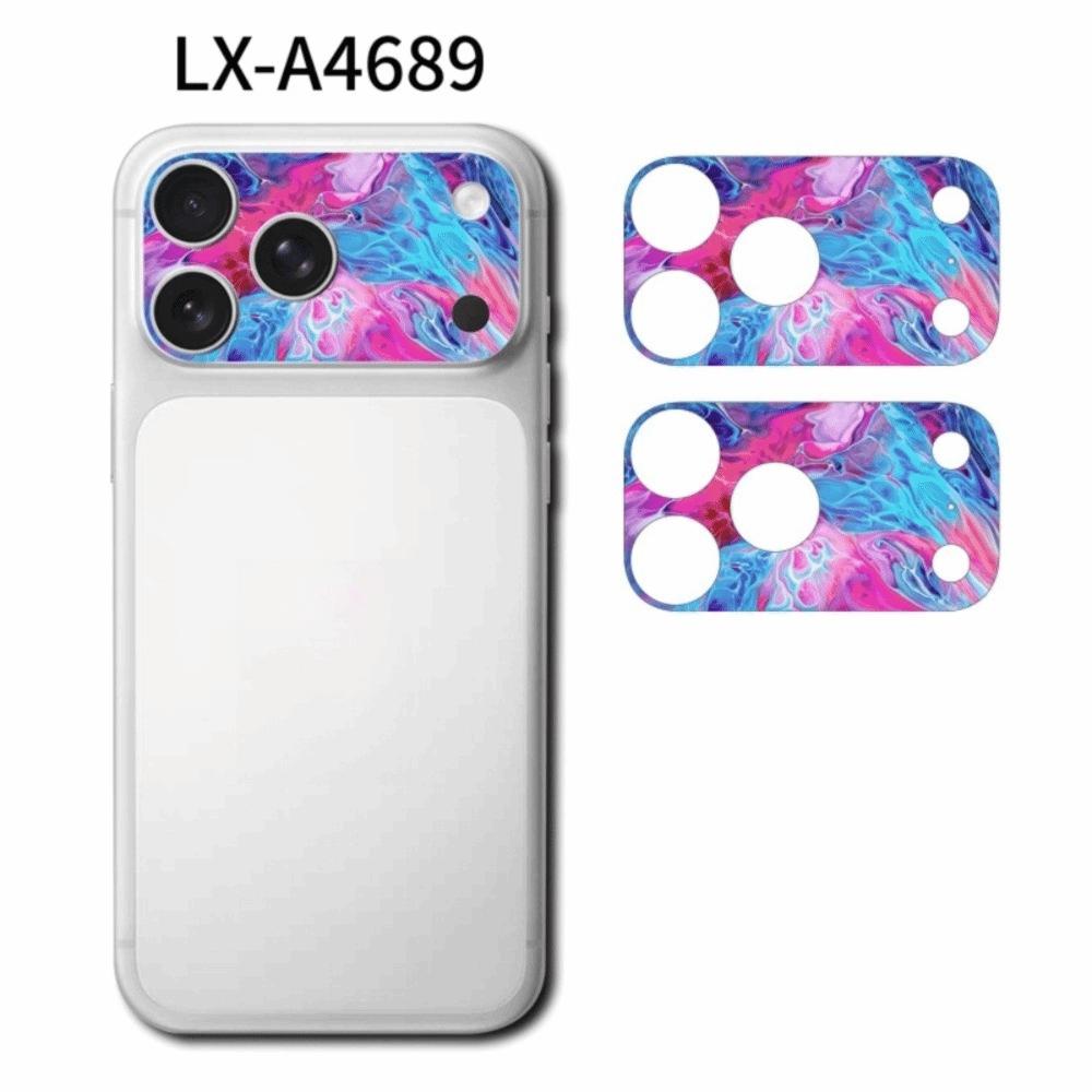 

2PCS Camera Lens Protector Color Skin Sticker Case for IPhone 17 Pro Max Air 17Pro 17Air ProMax Frosted Back Full Phone Cover 2PCS&iPhone17 Pro Max