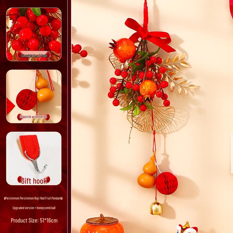 Housewarming Door Hanging: New Home Fortune Fruit String for Indoor Living Room Decor, Adds Birthday Atmosphere