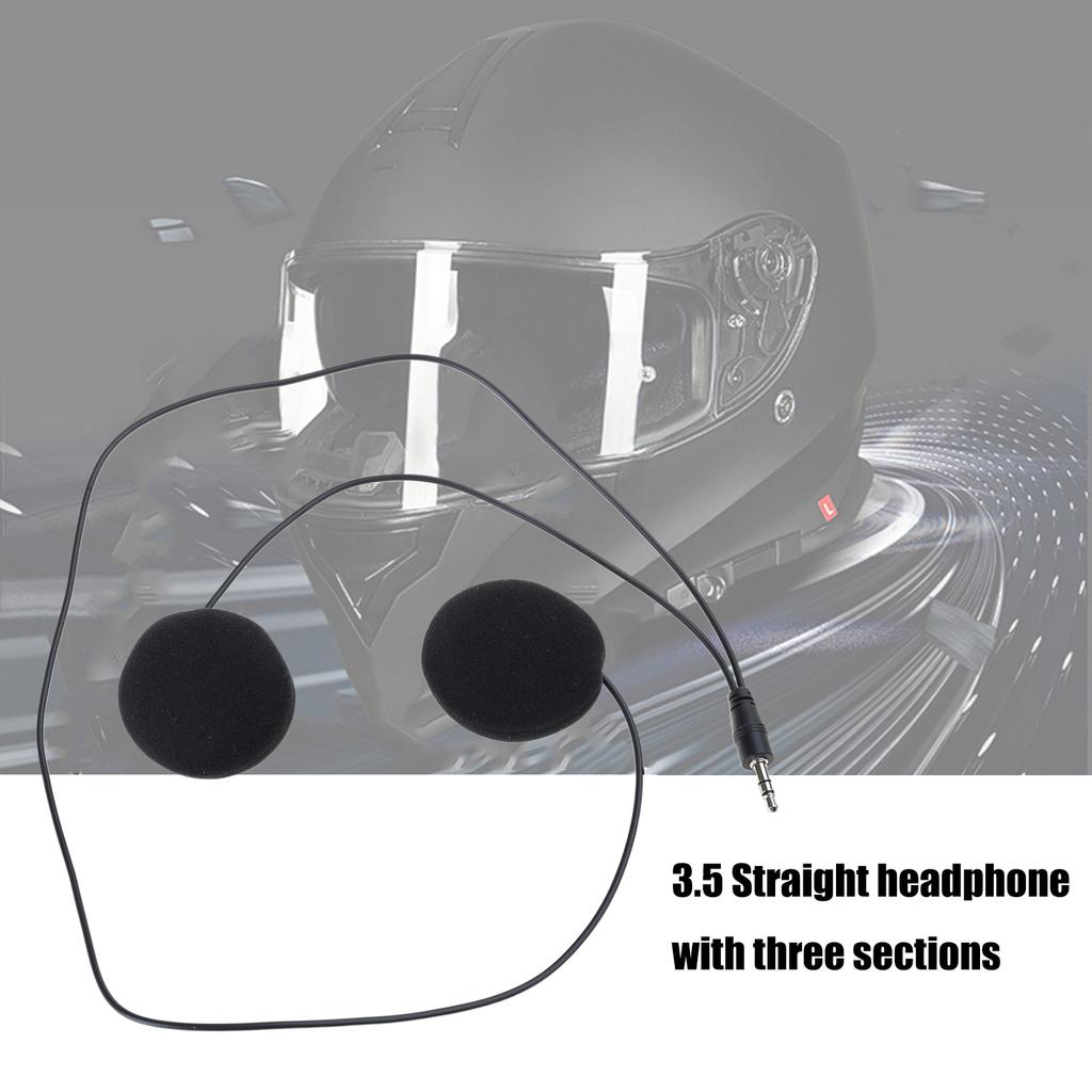 Quality Full Coverage Motorcycle Helmet Earphones Featuring Double Speakers And 3.5mm Connectors HiFi Stereo Sound