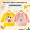Waterproof Children's Long-Sleeve Coveralls - Anti-Stain Protective Bib Apron for Infants.