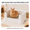 Heavy-Duty High-Sided Long-Eared Pet | Resistant Potty with Mesh