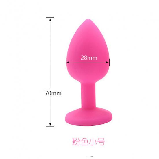 Soft Rubber Silicone Butt Plug Back Court Sex Toys Sex Tools Chrysanthemum Masturbation Long-Term Outing Wear Adult Toys Female