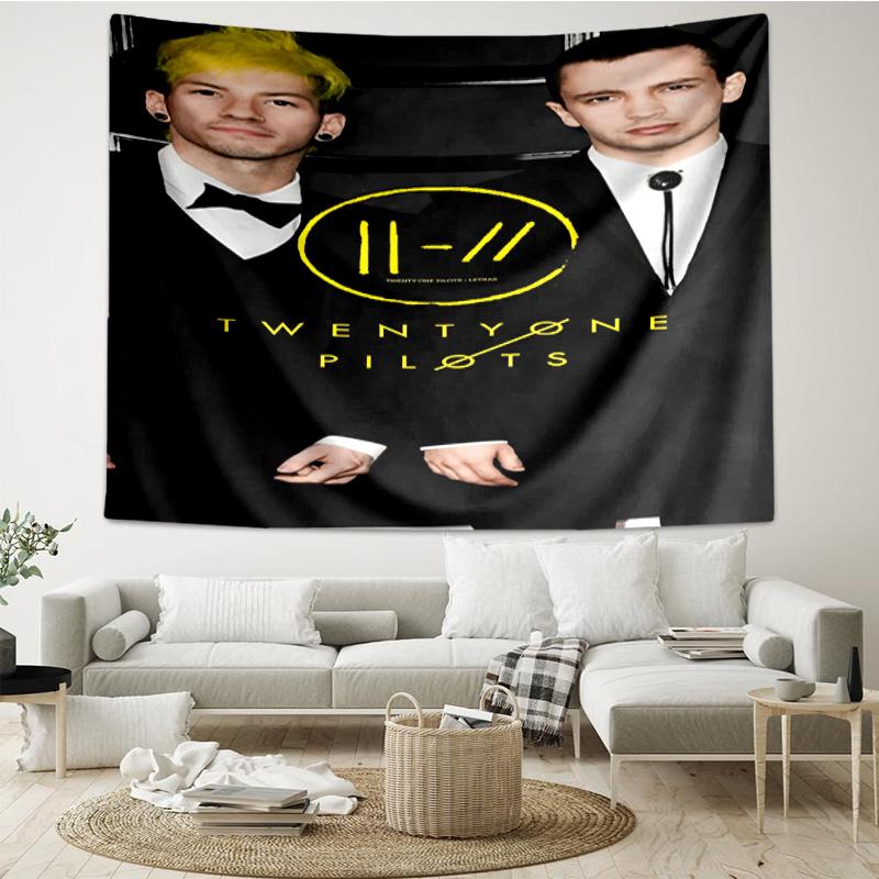 Twenty One Pilots Music Evolution Quick-Dry Tapestry Hanging for Bedroom,Livingroom, Playroom,Decor Art Room Wall Tapestry Holiday and Birthday Gifts