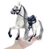 Cross-Border Free Shipping: White Horse Figurine with Combable Hair - Ranch Farm Simulation Toy