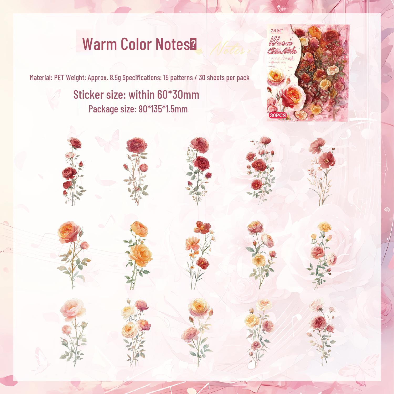 ZABC Retro Collage Journal Sticker Pack: Kua Jing Hua Xin Feng Series - 4 Styles for DIY Decoration